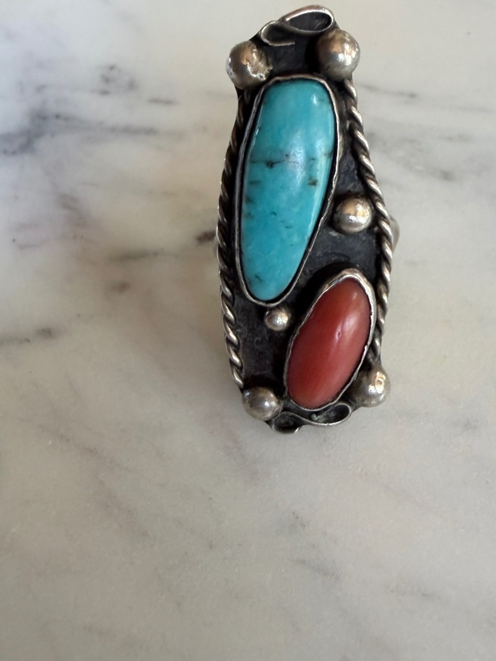Vintage Navajo Turquoise Ring